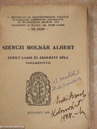 Szenczi Molnár Albert