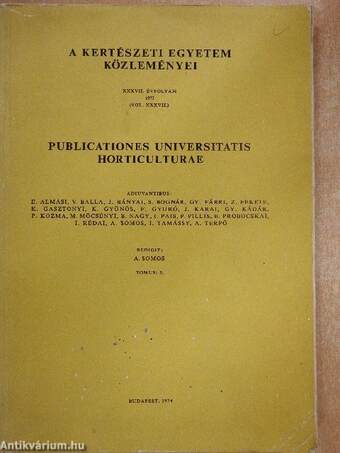 A Kertészeti Egyetem Közleményei 1973/5.