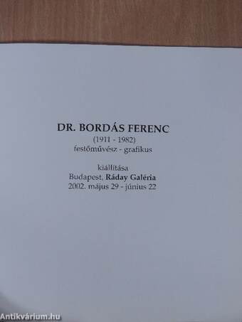 Dr. Bordás Ferenc