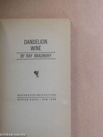 Dandelion Wine