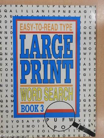 Large Print Word Search Book 3.