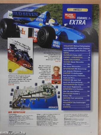 Auto Motor-Sport - Formel 1 Extra '98