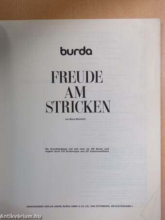 Burda Freude am Stricken