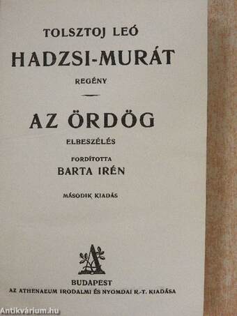 Hadzsi-Murát/Az ördög