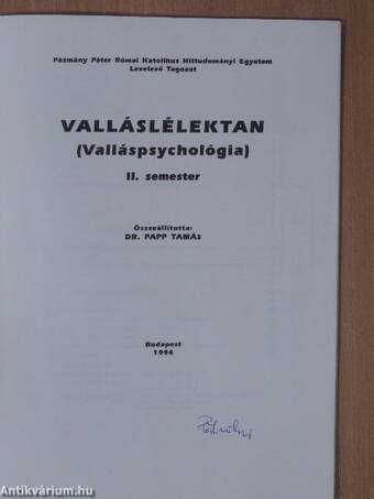 Valláslélektan