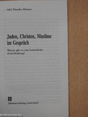 Juden, Christen, Muslime im Gespräch