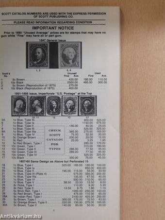 Mid-1976 Price list for stamps