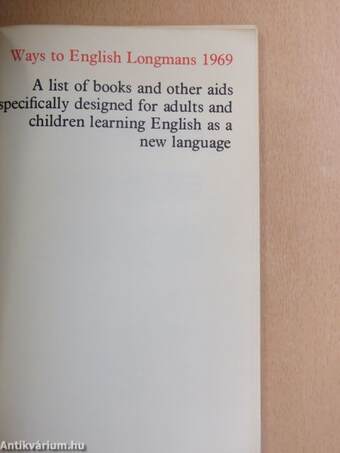 Ways to English Longmans 1969