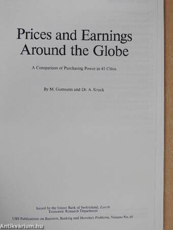 Prices and Earnings Around the Globe