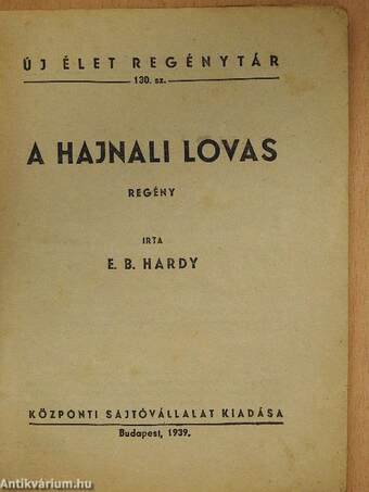 A hajnali lovas