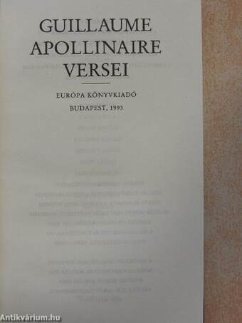 Guillaume Apollinaire versei