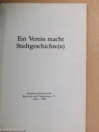 Ein Verein macht Stadtgeschichte(n)