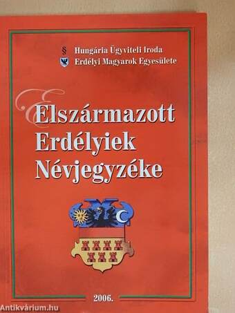 Elszármazott Erdélyiek Névjegyzéke