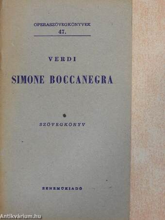 Verdi: Simone Boccanegra