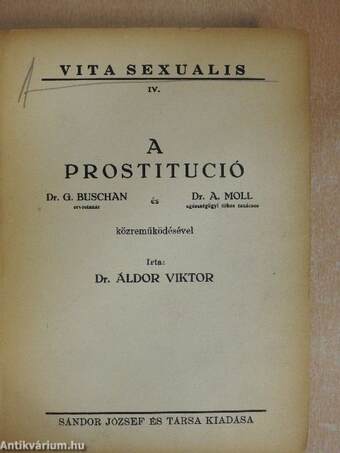 A prostitució/A titkos prostitució és a félvilág