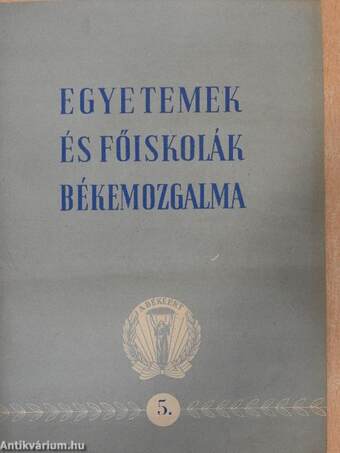 Egyetemek és főiskolák békemozgalma 5.