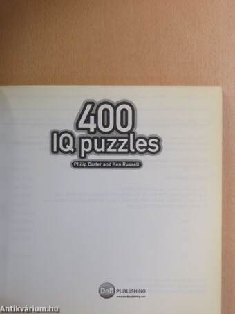 400 IQ puzzles