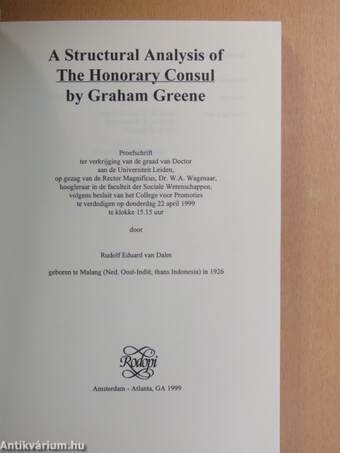 A Structural Analysis of The Honorary Consul by Graham Greene