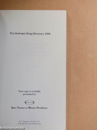 Psychotropic Drug Directory 1996