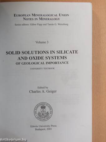 Solid Solutions in Silicate and Oxide Systems