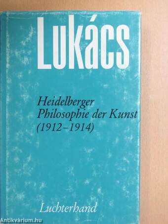 Heidelberger Philosophie der Kunst (1912-1914)