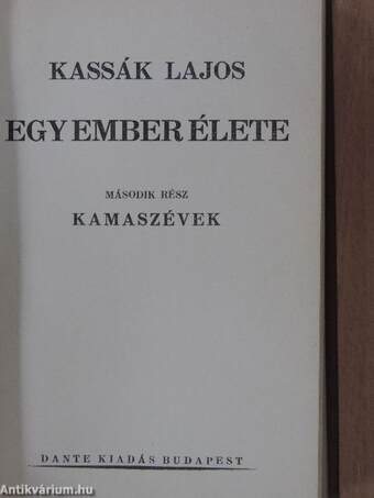 Egy ember élete - Első rész I-III.