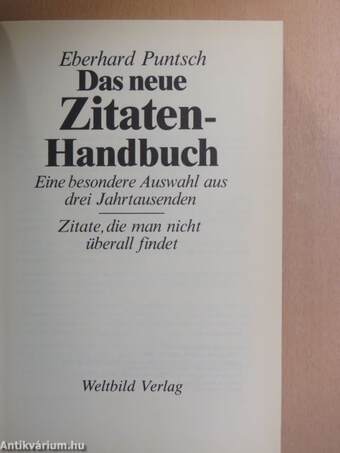 Das neue Zitatenhandbuch