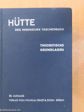 Hütte - Des Ingenieurs Taschenbuch I. (töredék)