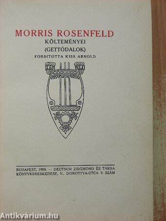 Morris Rosenfeld költeményei