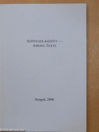 Szövegek között - Among texts