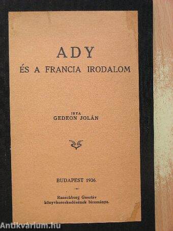 Ady és a francia irodalom