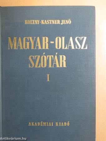 Magyar-olasz szótár I-II.