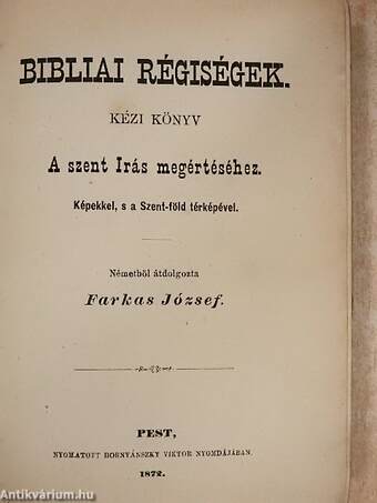 Bibliai régiségek