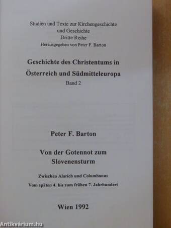 Geschichte des Christentums in Österreich und Südmitteleuropa 2.