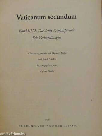 Vaticanum secundum III/2.