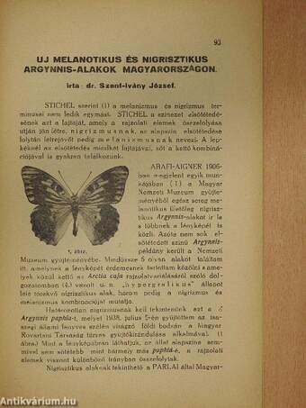 Folia Entomologica Hungarica 1939/3-4.