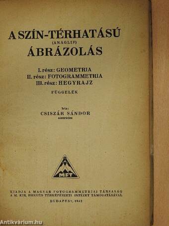 A szín-térhatású anaglif ábrázolás