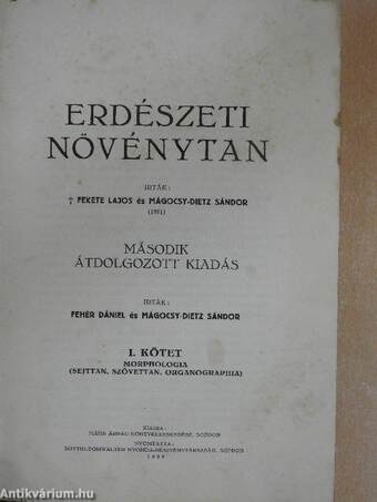 Erdészeti növénytan I. (töredék)