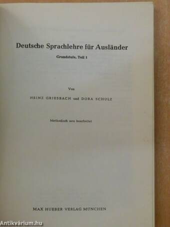 Deutsche Sprachlehre für Ausländer 1-2.