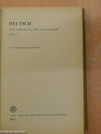 Deutsch - Ein Lehrbuch für Ausländer 2.