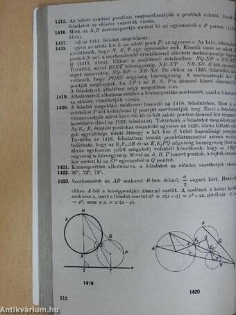 Geometriai feladatok gyűjteménye I.