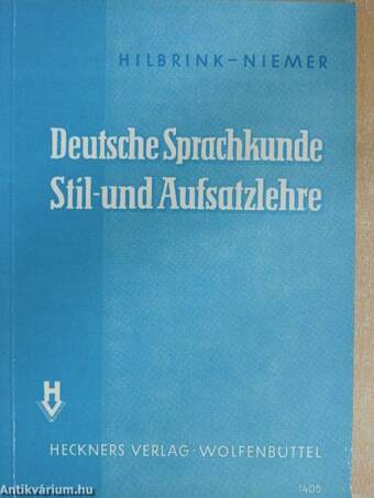 Deutsche Sprachkunde Stil- und Aufsatzlehre