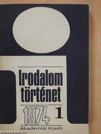 Irodalomtörténet 1974/1.