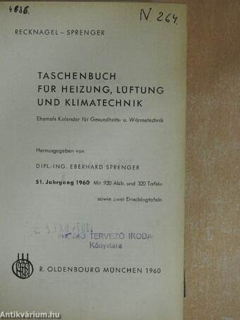 Taschenbuch Für Heizung, Lüftung und Klimatechnik