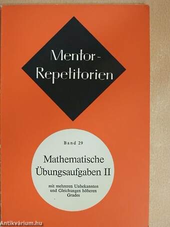 Mathematische Übungsaufgaben II.