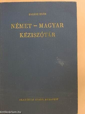 Német-magyar kéziszótár