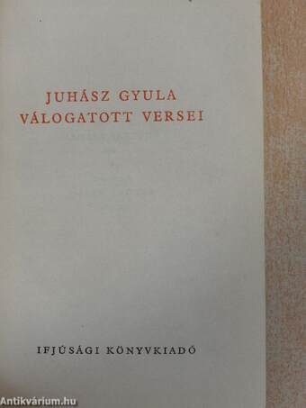 Juhász Gyula válogatott versei