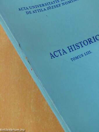 Acta Historica Tomus LIII.