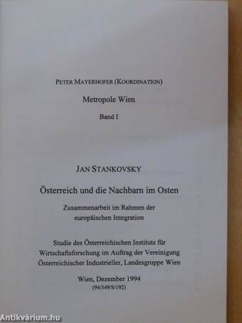 Österreich und die Nachbarn im Osten