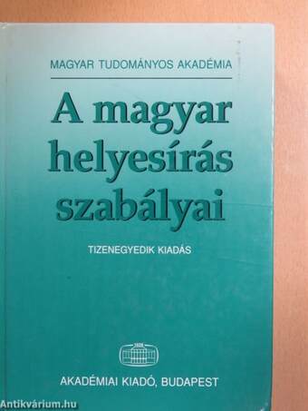 A magyar helyesírás szabályai